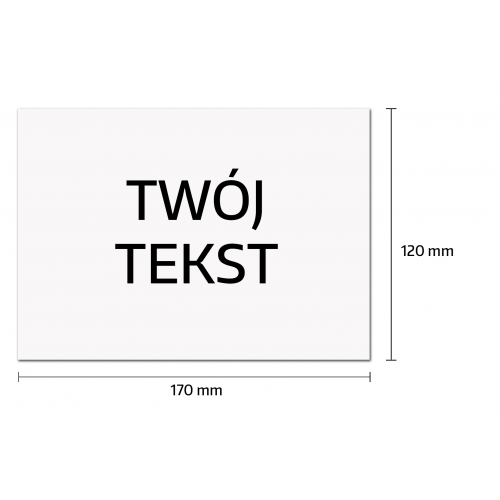 Tabliczka BIAŁA170x120 mm